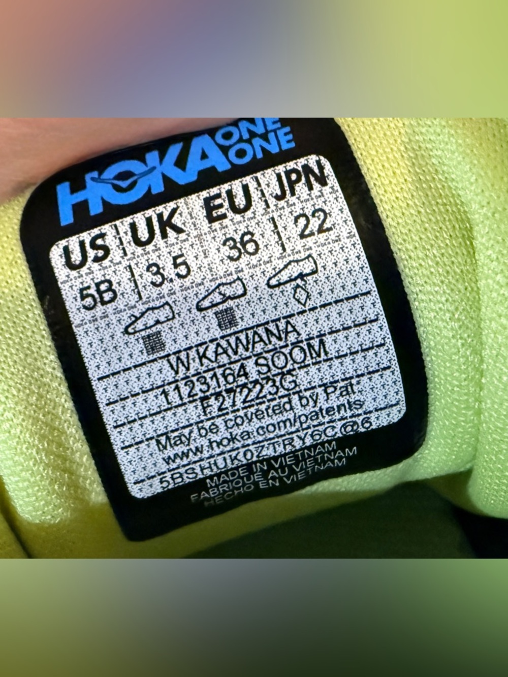 Hoka Kawana “Sunlit Ocean/Ocean Mist” colorway Women 5B - Picture 9 of 12